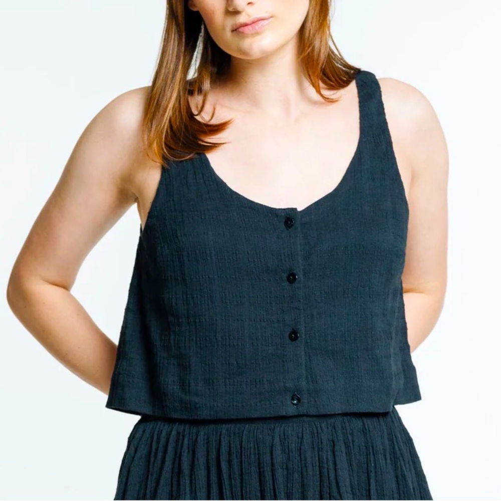 ISO LAUDE the Label “Market Tank” in Ink Plaid